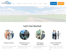 Tablet Screenshot of clearpathlending.com